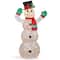 48" Crystal Snowman Decoration, Clear Mini LED Lights